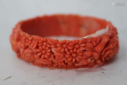 Chinese Coral Bangle