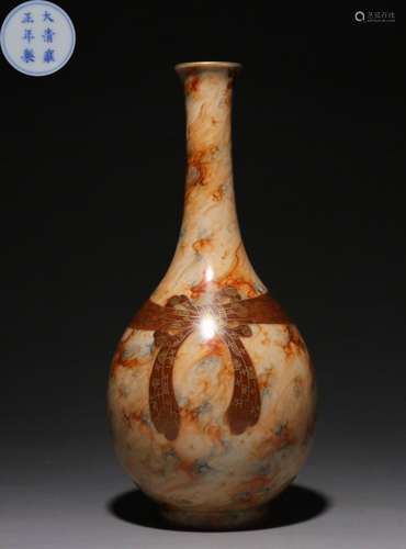 Chinese Glazed Porcelain Vase,Mark