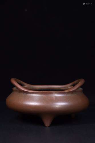 Chinese Tripod Bronze Censer,Mark