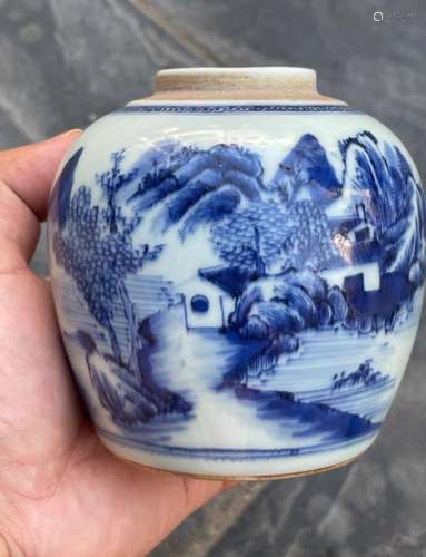 Chinese Blue and White Porcelain Jar