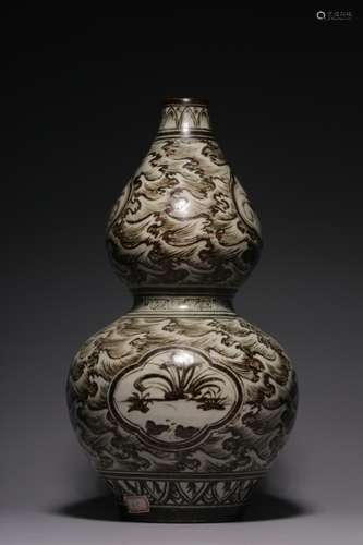 Chinese Cizhou Ware Gourd Vase