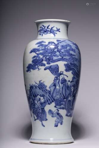 Chinese Blue and White Porcelain Vase