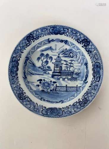 Chinese Blue and White Porcelain Plate