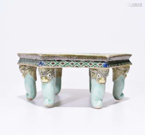 Chinese Famille Rose Porcelain Stand