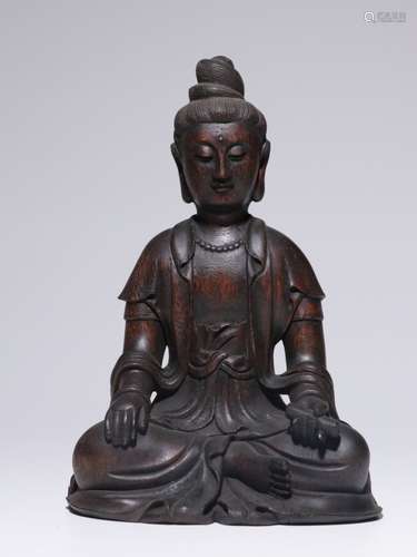 Chinese Chengxiang Wood Hand Carved Guanyin