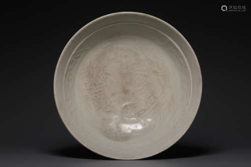 Chinese White Glazed Ceramic Bowl