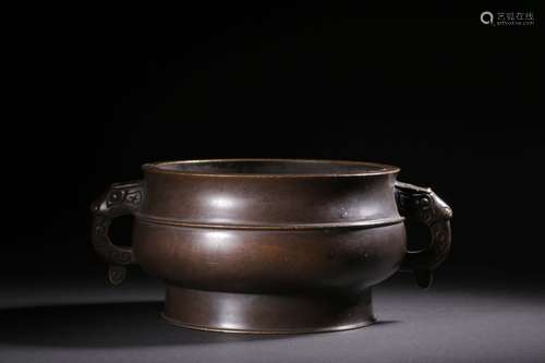 Chinese Bronze Censer,Mark