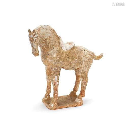 A POTTERY MODEL OF A HORSE Tang Dynasty