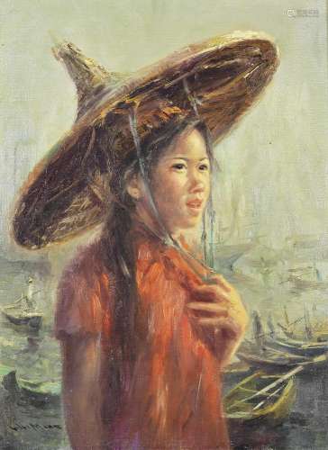 WAI MING (BORN 1938) Fisherwoman