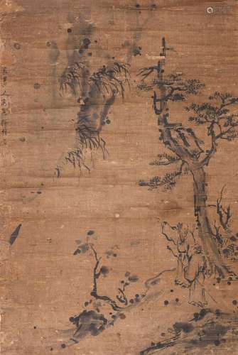 GAO QIPEI（1660-1734) Scholars under pine trees