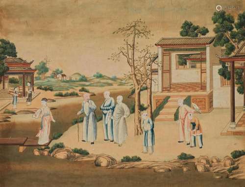 ANONYMOUS, CHINESE EXPORT SCHOOL (LATE 18TH CENTURY) Ladies ...