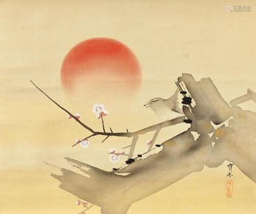 KIMURA BUZAN (1876–1942) Sakura and rising sun