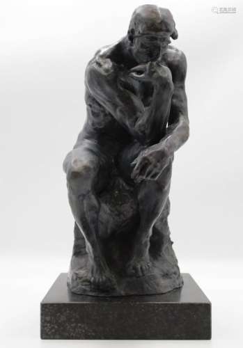 GR. SKULPTUR, DER DENKER, NACH AUGUSTE RODIN (1840-1917)