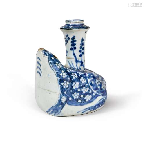 A blue and white ‘toad' kendi, Ming dynasty, Wanli perio...