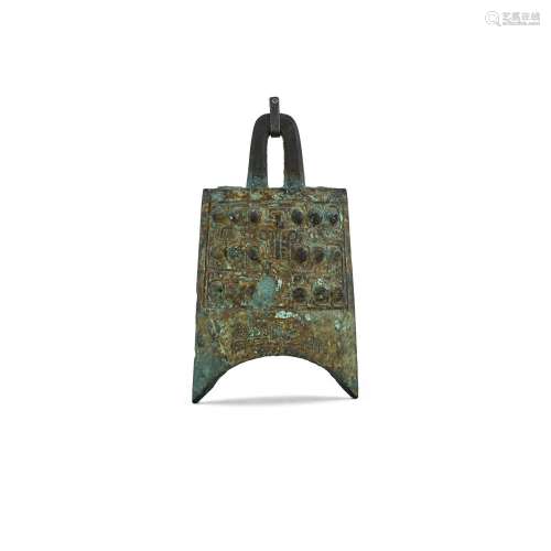 A small archaic bronze bell, Niuzhong, Late Spring and Autum...