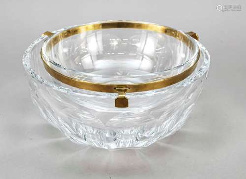Large round caviar bowl, France, 2nd