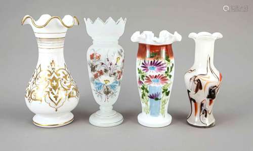 Four vases, 20th century, different