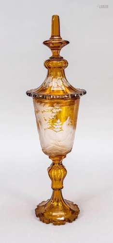 Large lidded goblet, Bohemia, c. 190