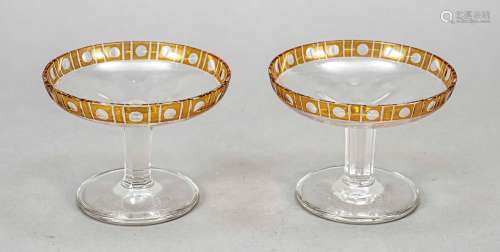 Pair of champagne bowls, 1st half of