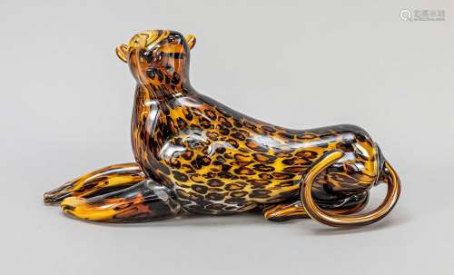 Lying leopard, Italy, early 21st cen