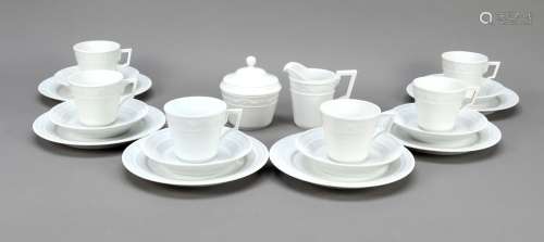 Coffee dinner service for 6 persons,