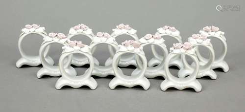 Twelve napkin rings, Thuringia, 20th