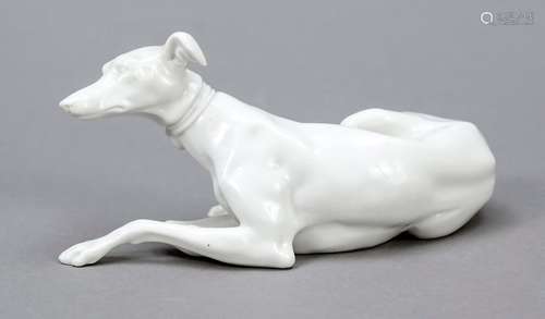 Reclining greyhound, Nymphenburg, c.