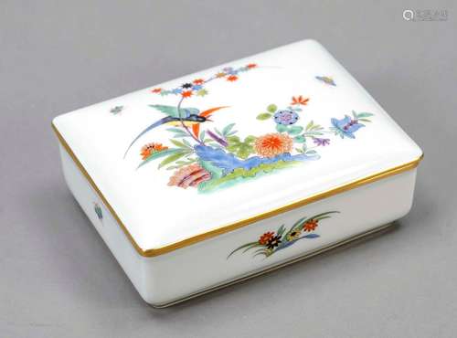 Rectangular lidded box, Meissen, 195