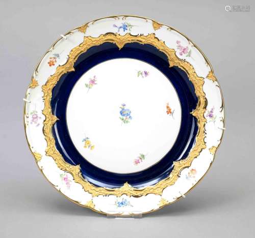 A ceremonial plate, Meissen, after 1