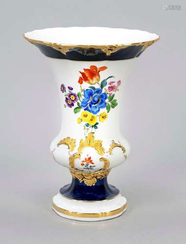 Crater vase, Meissen, 1970s, 1st cho