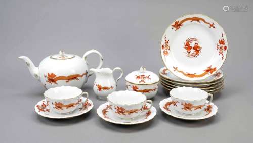 Tea service for 6 persons, 21 pieces