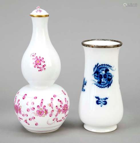 Two vases, Meissen, after 1950, 1st
