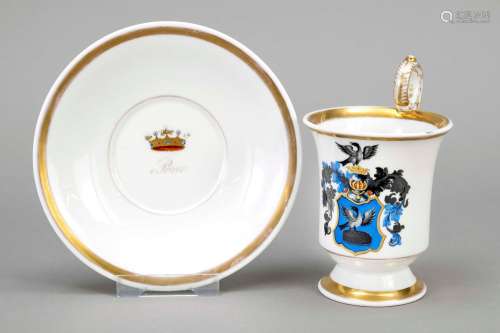 Heraldic cup, KPM Berlin, mark 1837-