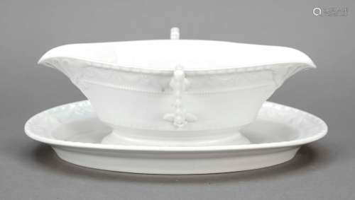 Gravy boat with fixed saucer, KPM Be
