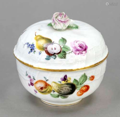 Sugar bowl, Meissen, 19th century, 1