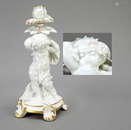 Figural Art Deco candlestick, Hutsch