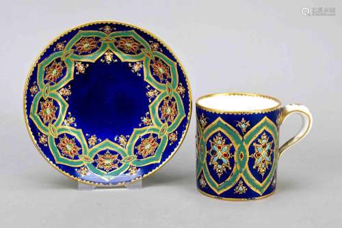 Large cup and saucer, Sevres, France