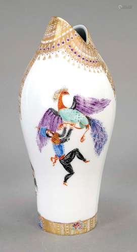 Fishmouth vase, Meissen, end of the