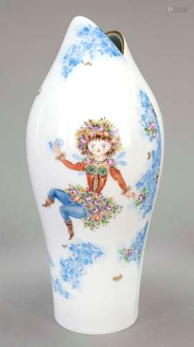 Fishmouth vase, Meissen, end of the