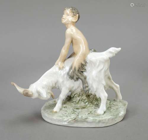 Young faun riding a billy goat, Roya