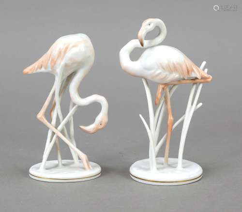 Two flamingos, Rosenthal, 2nd half o