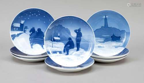 Eight Christmas Plates, Bing & Grönd