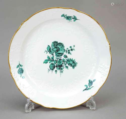 Large round serving dish, Meissen, 2