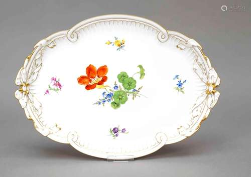 Oval tray, Meissen, 20th century, 2n