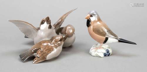 Two bird figures, Bing & Gröndahl, C