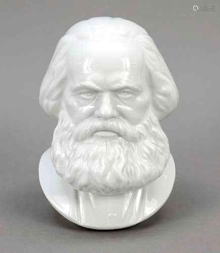 Small bust of Karl Marx, Meissen, ye