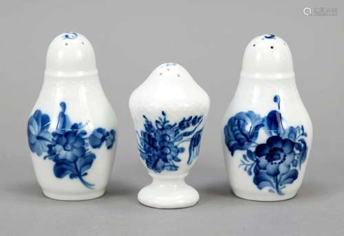 Three spice shakers, Royal Copenhage