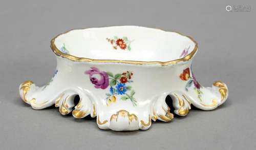 Rococo saliere, Meissen, mark 1740-1