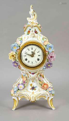Table clock, porcelain factory Sandi