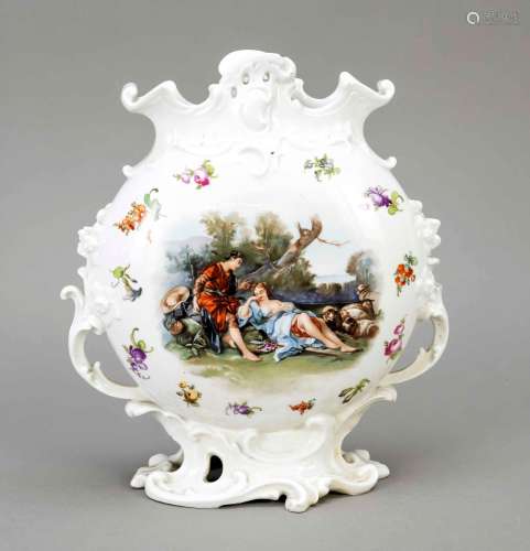 Historism vase, beehive mark, 19th c